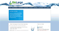 Desktop Screenshot of biolargo.com