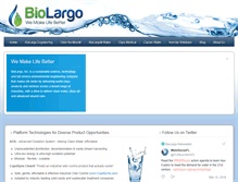 Tablet Screenshot of biolargo.com